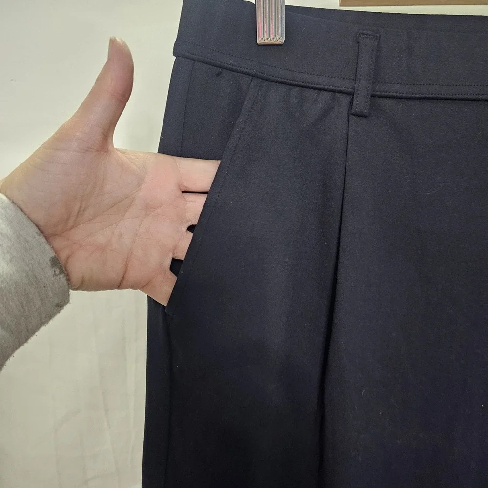 Halara Black Flex Day Stretch High Waisted Pocket Work Flare Pants XL Petite